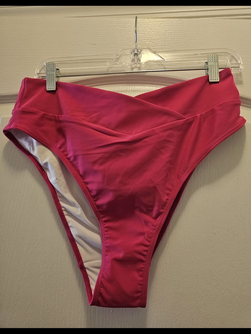 Women's Hot Pink High-Cut Bikini Bottoms - New with Tags